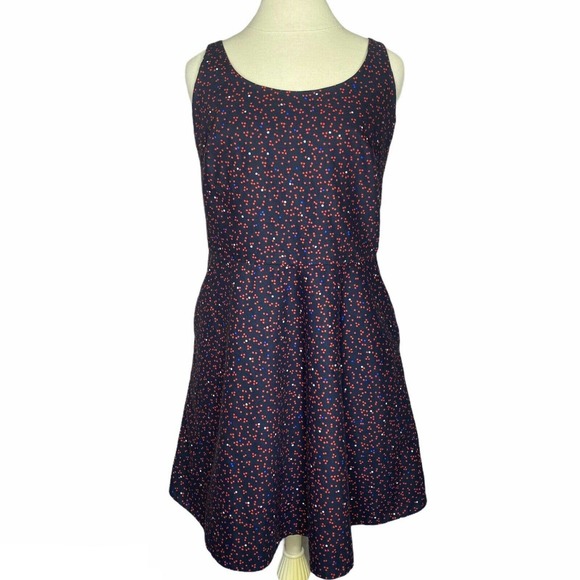 GAP Black Star Print Cotton Sleeveless ALine Dress - Picture 12 of 12